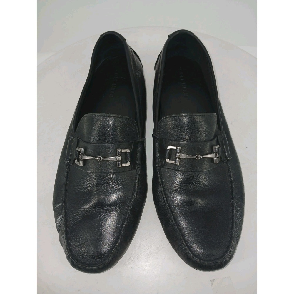 Cole Haan Grant Canoe Horse Bit Loafers Black Leather Driving Shoes Size 11M  C2